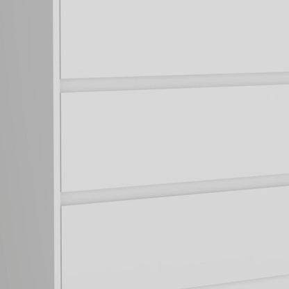 34" White Wood Three Drawer Dresser