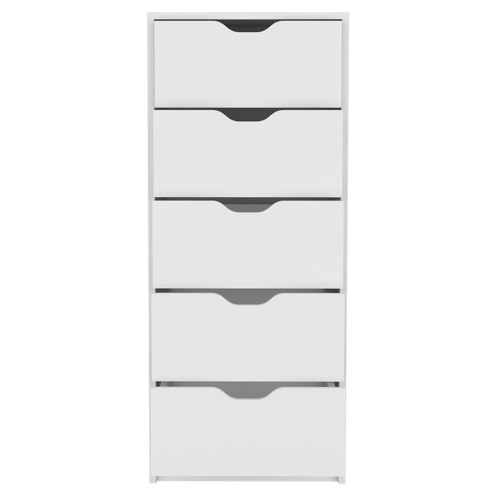 42" White Wood Six Drawer Double Dresser HomeRoots