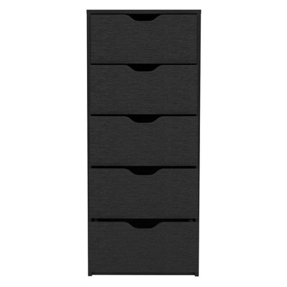 42" Black Wood Six Drawer Double Dresser HomeRoots