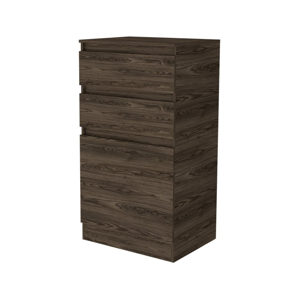 23" Brown Wood Two Drawer Dresser HomeRoots