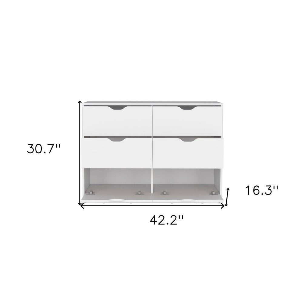 18" White Wood Five Drawer Dresser — view 8