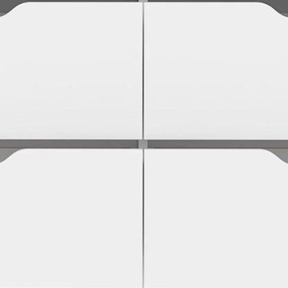 18" White Wood Five Drawer Dresser