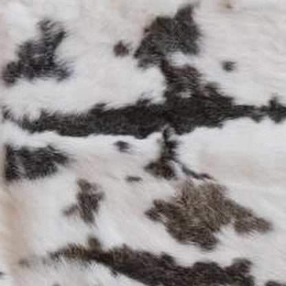 50" X 60" Brown And White Rabbit Fur Plush Throw Blanket HomeRoots
