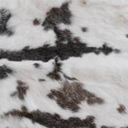 50" X 60" Brown And White Rabbit Fur Plush Throw Blanket HomeRoots