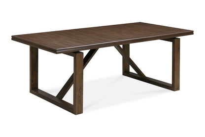 84" Dark Brown Wood Sled Base Dining Table HomeRoots