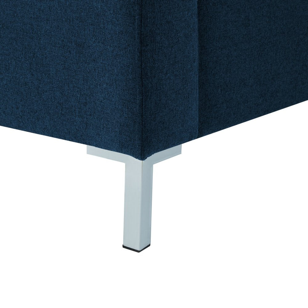 Gray Solid Wood Queen Upholstered Velvet Bed HomeRoots