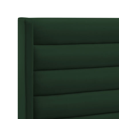 Green Velvet Upholstered King Bed Frame HomeRoots