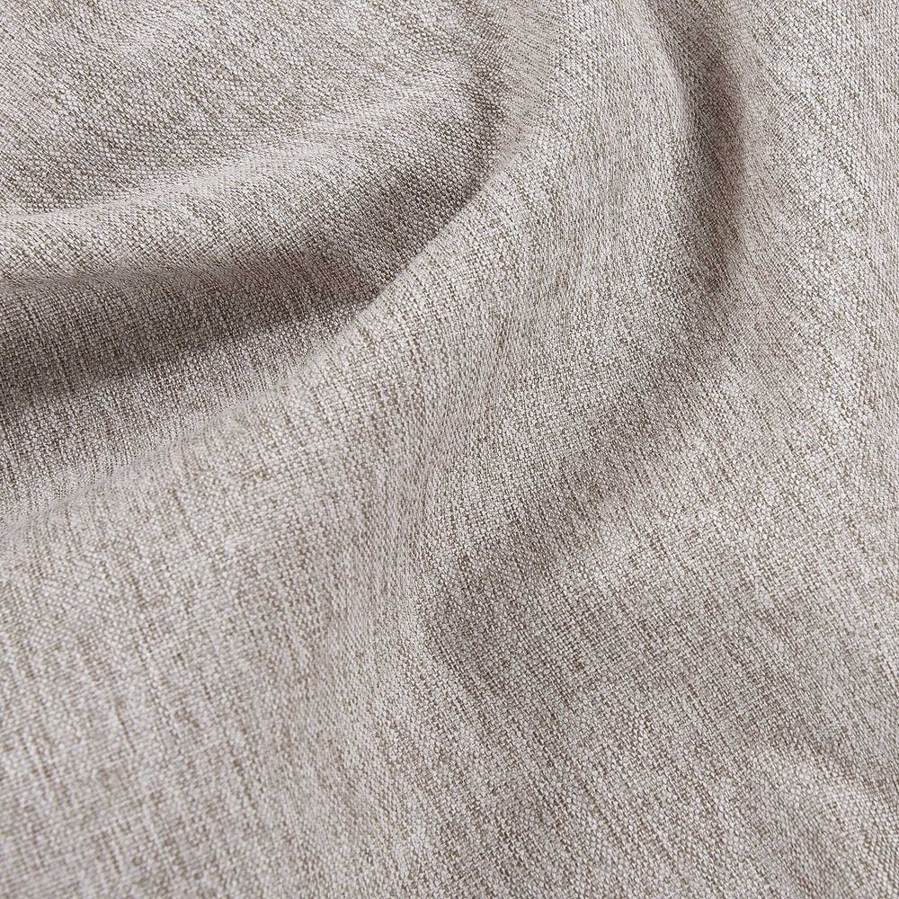 87" Beige Polyester Blend Sofa With Ottoman With Natural Legs HomeRoots