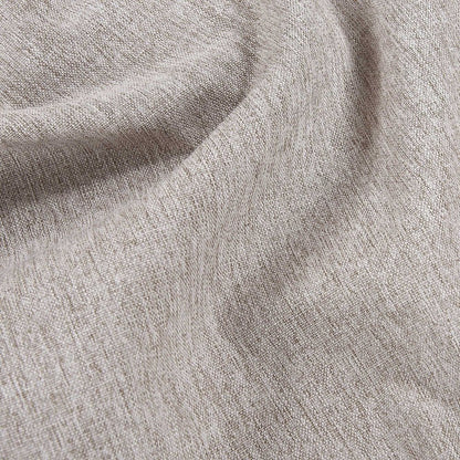 87" Beige Polyester Blend Sofa With Ottoman With Natural Legs HomeRoots