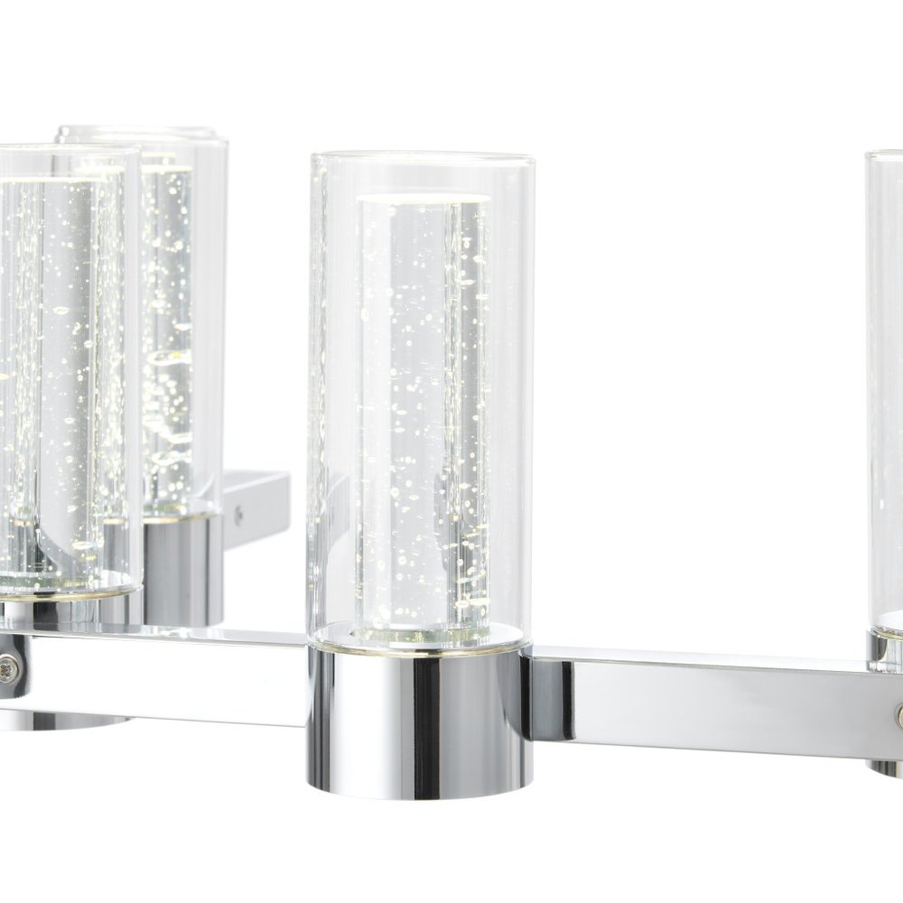 Silver And Clear Candle Style Twelve Light Transparent Metal LED Dimmable Chandelier With Clear Shades HomeRoots