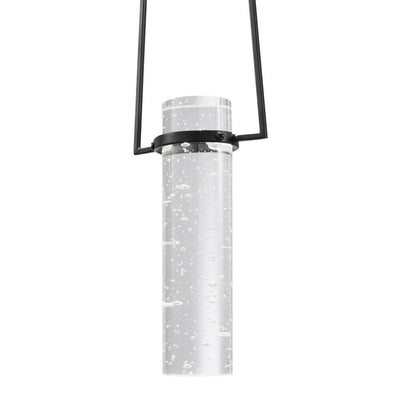 Black And Clear Transparent Metal LED Dimmable Chandelier With Clear Shades HomeRoots