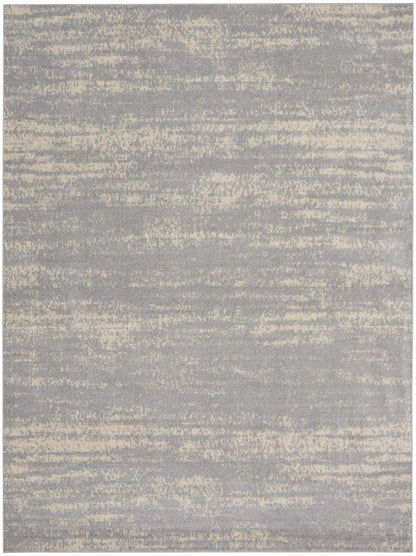 10' X 14' Gray And Beige Abstract Indoor Outdoor Area Rug