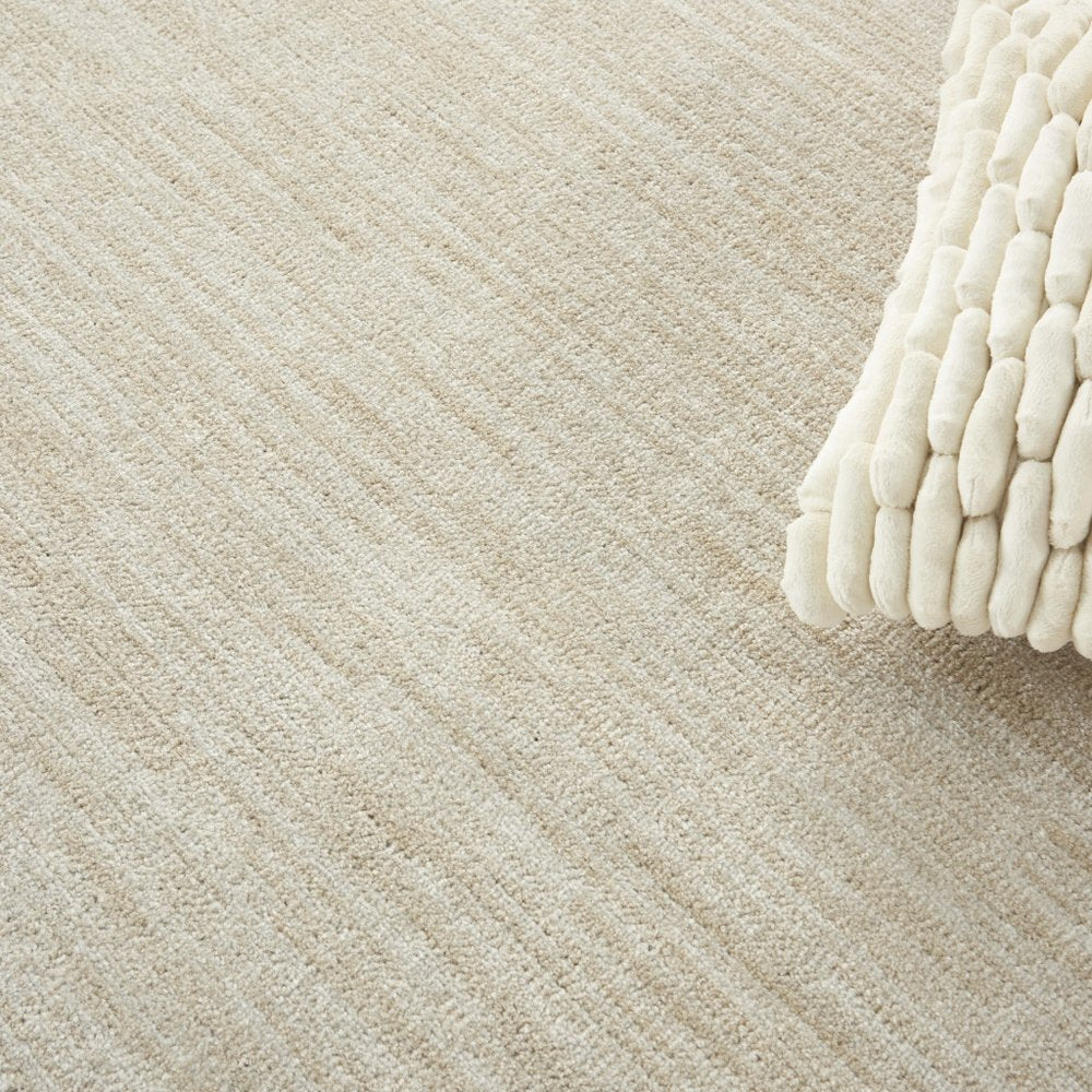 10' Beige And Ivory Round Indoor Outdoor Area Rug — view 7