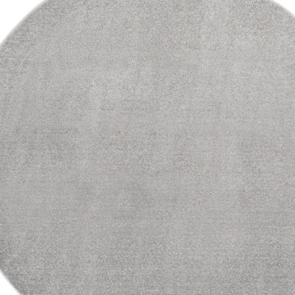 10' Gray And Silver Round Indoor Outdoor Area Rug HomeRoots