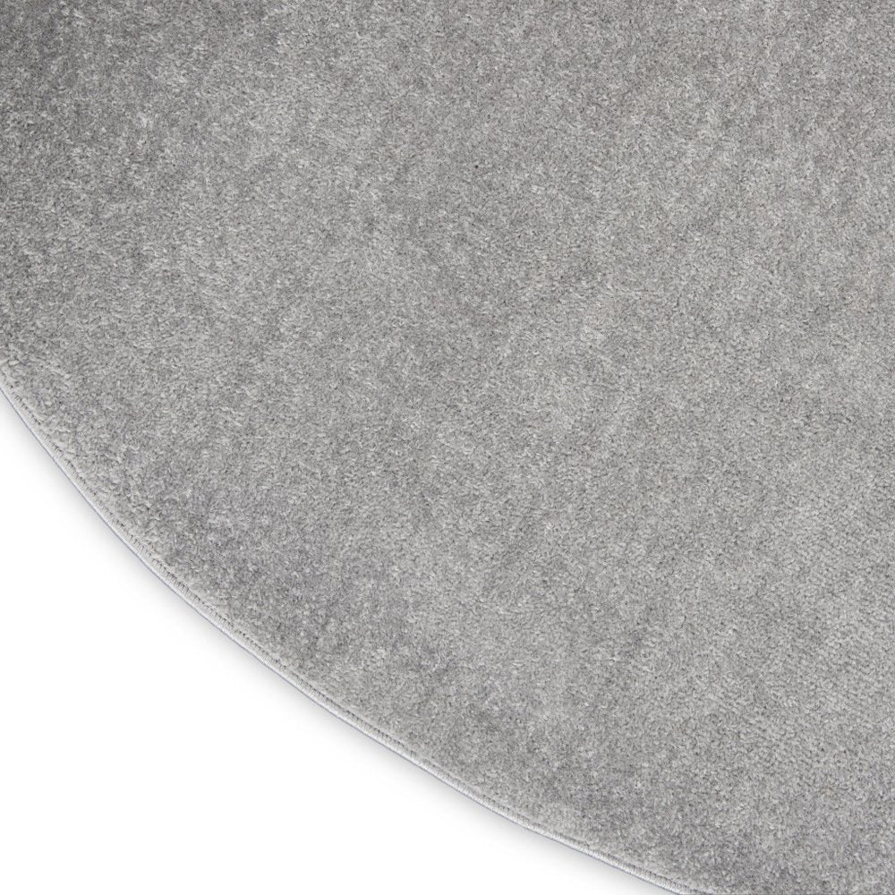 10' Gray And Silver Round Indoor Outdoor Area Rug HomeRoots