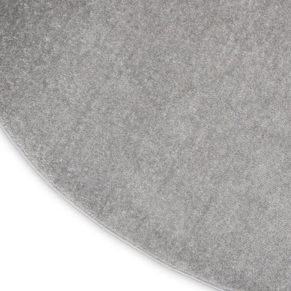 10' Gray And Silver Round Indoor Outdoor Area Rug HomeRoots