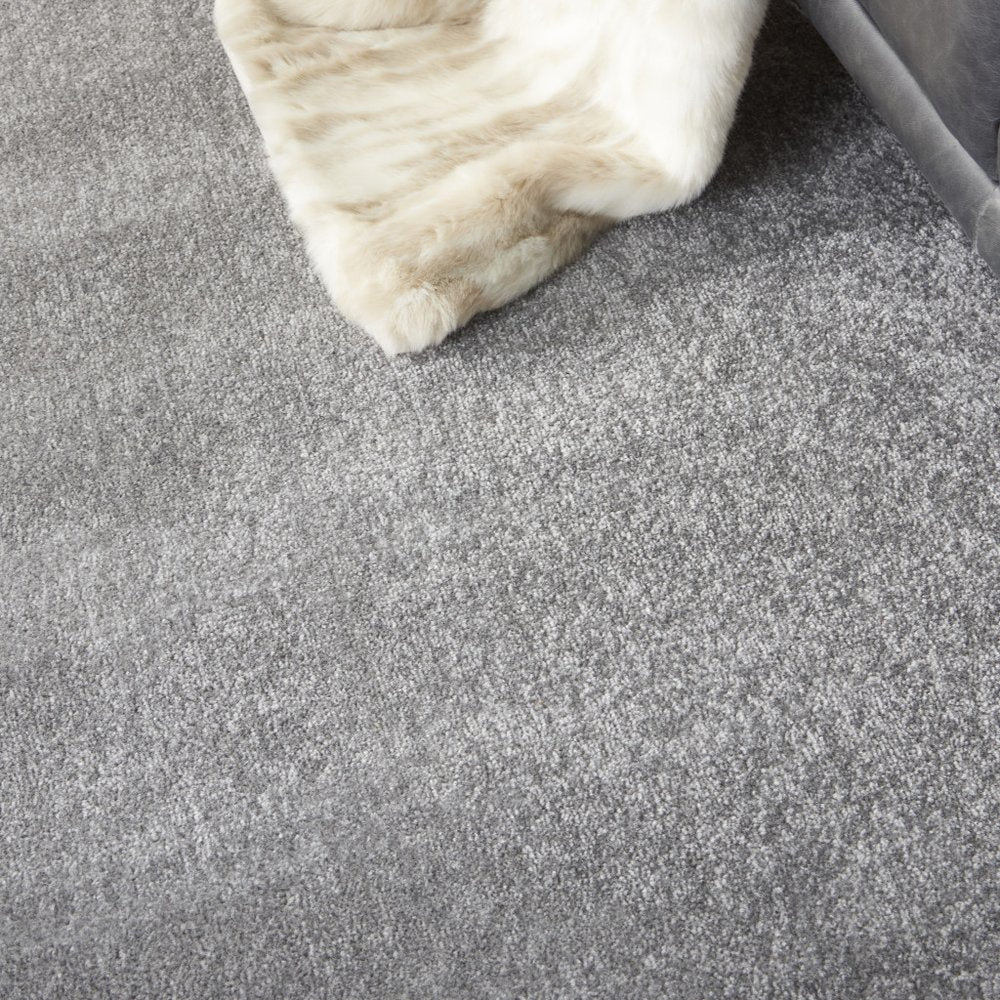 10' Gray And Silver Round Indoor Outdoor Area Rug HomeRoots