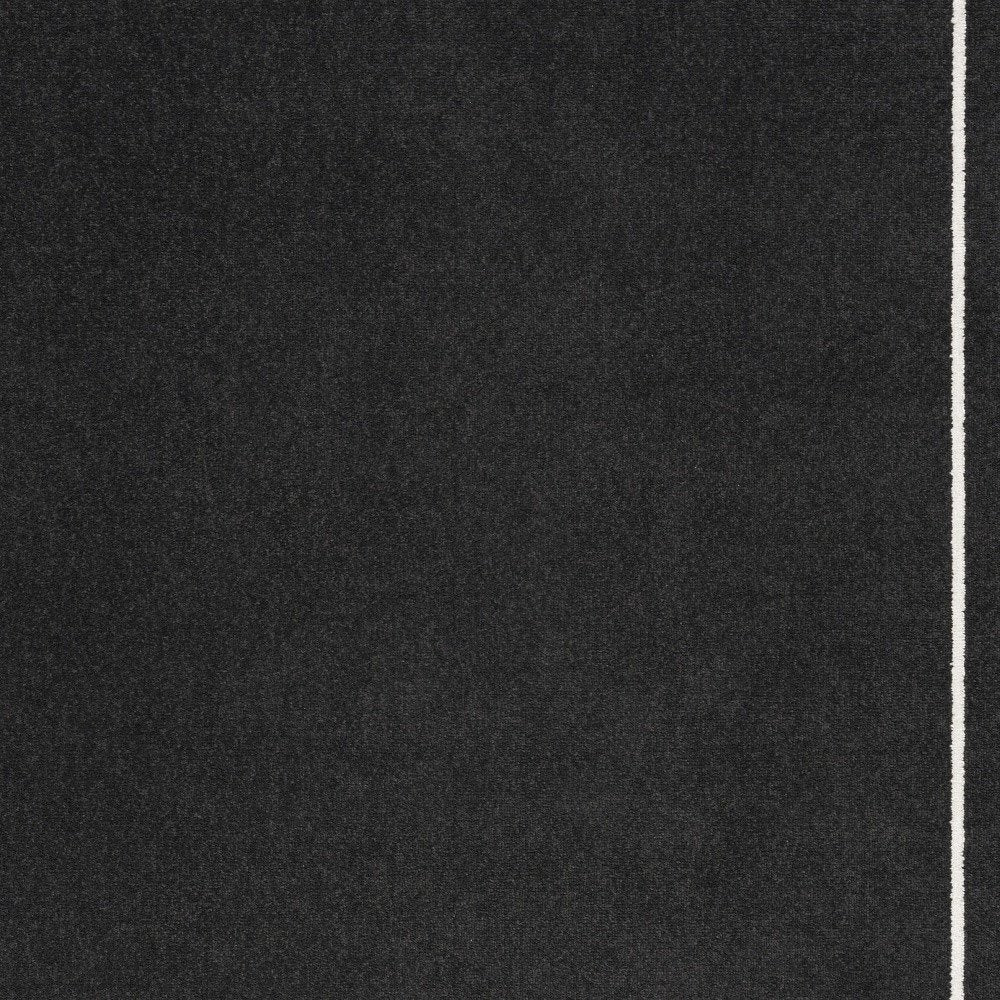 5' X 7' Black And Ivory Indoor Outdoor Area Rug HomeRoots