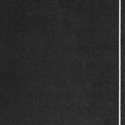 5' X 7' Black And Ivory Indoor Outdoor Area Rug HomeRoots