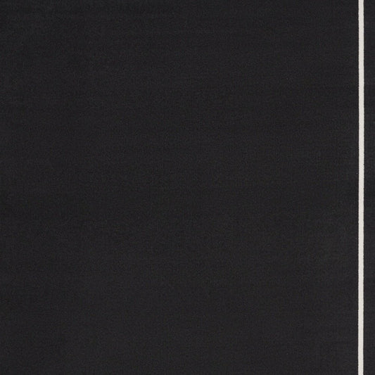 8' X 10' Black And Ivory Indoor Outdoor Area Rug