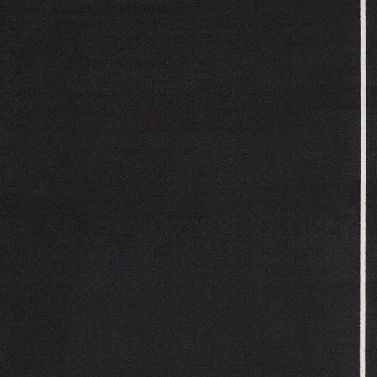 8' X 10' Black And Ivory Indoor Outdoor Area Rug