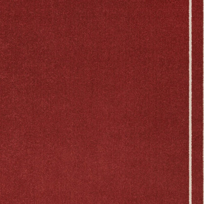 5' X 7' Brick Red And Ivory Indoor Outdoor Area Rug HomeRoots