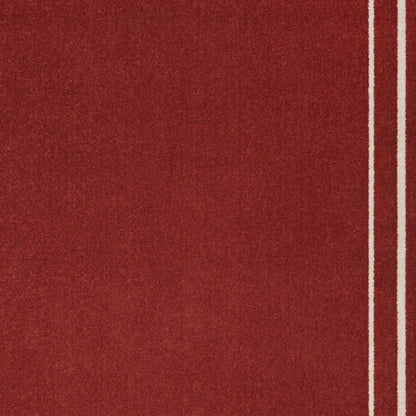 6' X 9' Brick Red And Ivory Indoor Outdoor Area Rug HomeRoots