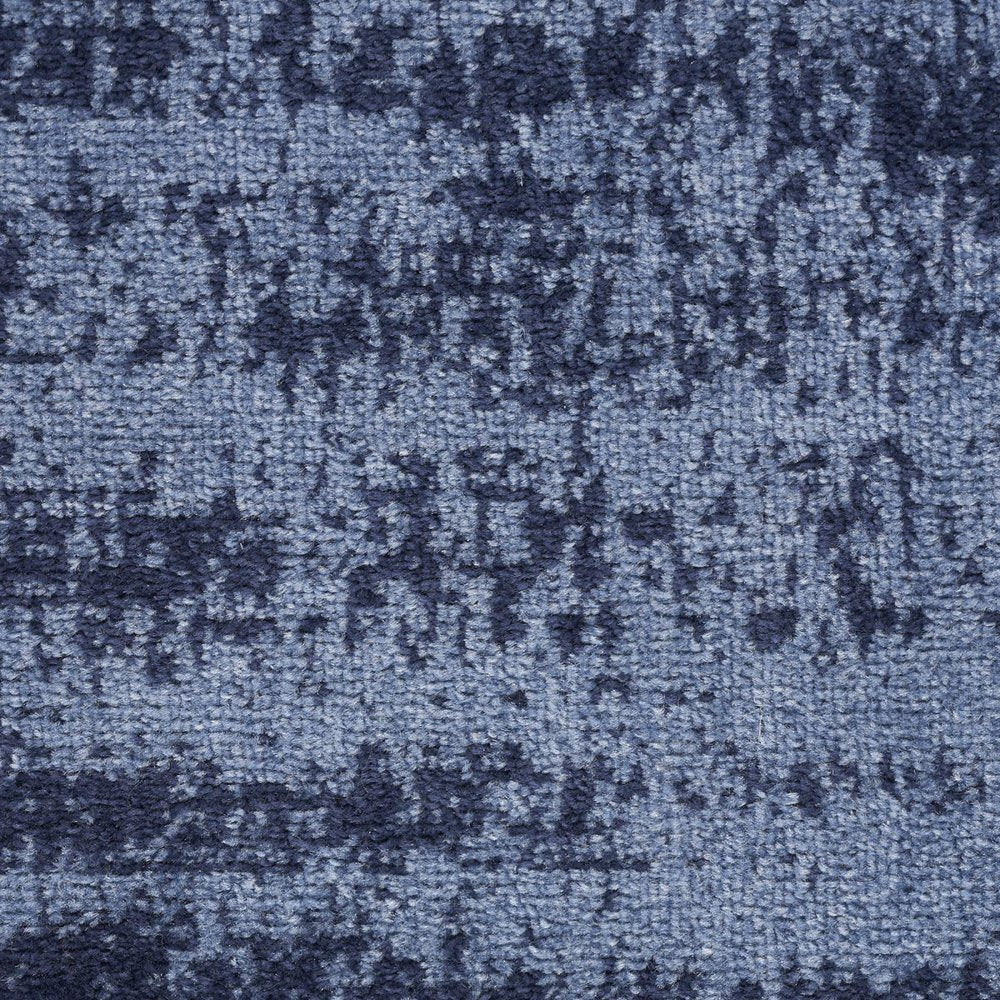 5' X 7' Denim Blue And Navy Blue Abstract Indoor Outdoor Area Rug — view 11