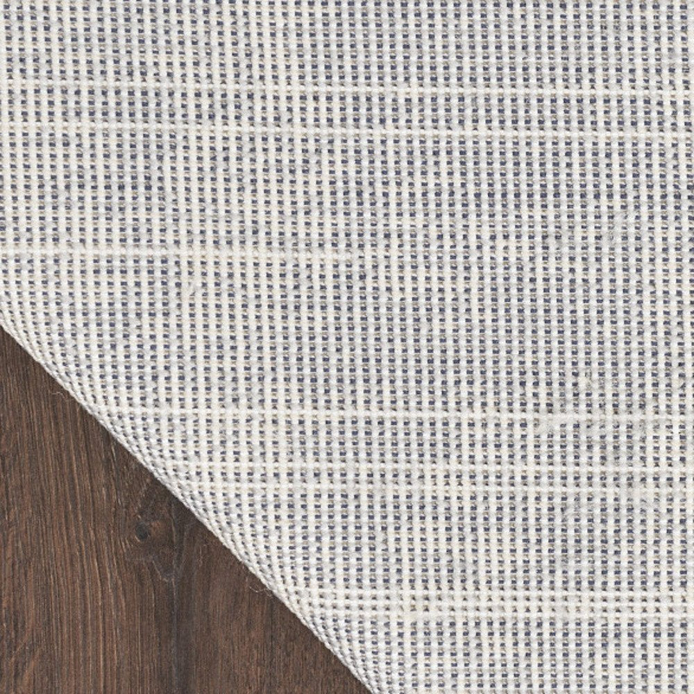6' Gray And Beige Abstract Indoor Outdoor Runner Rug HomeRoots