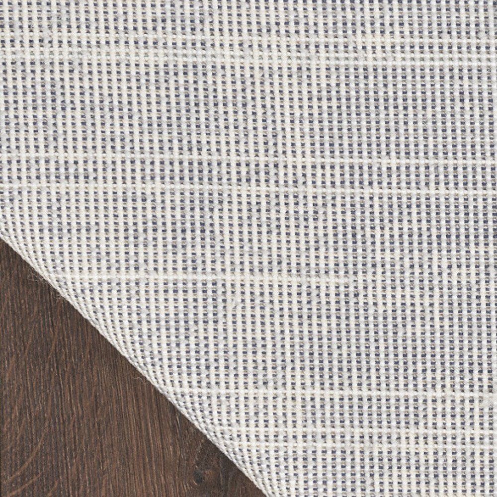 8' Gray And Beige Abstract Indoor Outdoor Runner Rug — view 2