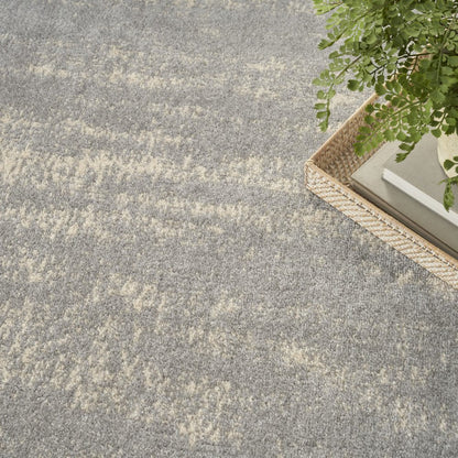 4' X 6' Gray And Beige Abstract Indoor Outdoor Area Rug HomeRoots