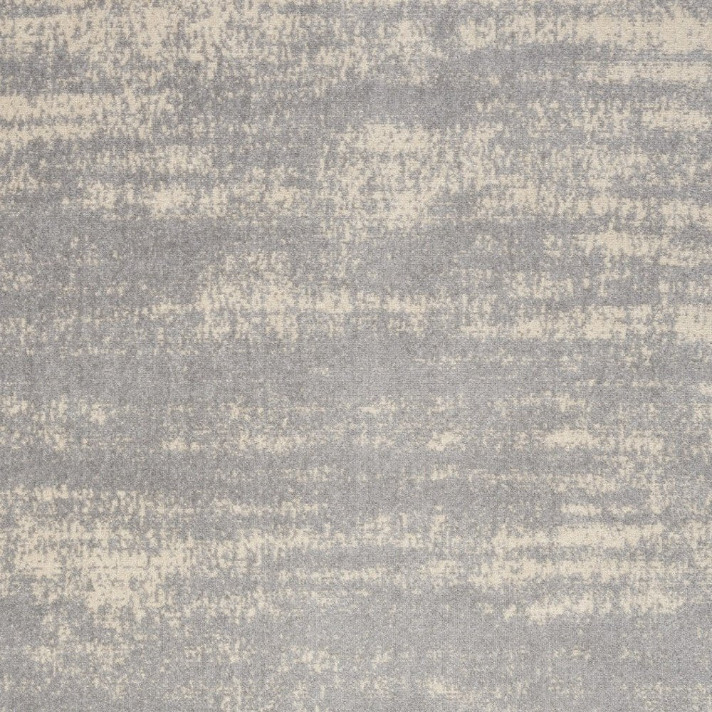 5' X 7' Gray And Beige Abstract Indoor Outdoor Area Rug — view 2
