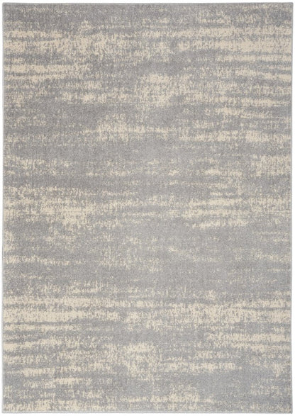 5' X 7' Gray And Beige Abstract Indoor Outdoor Area Rug HomeRoots