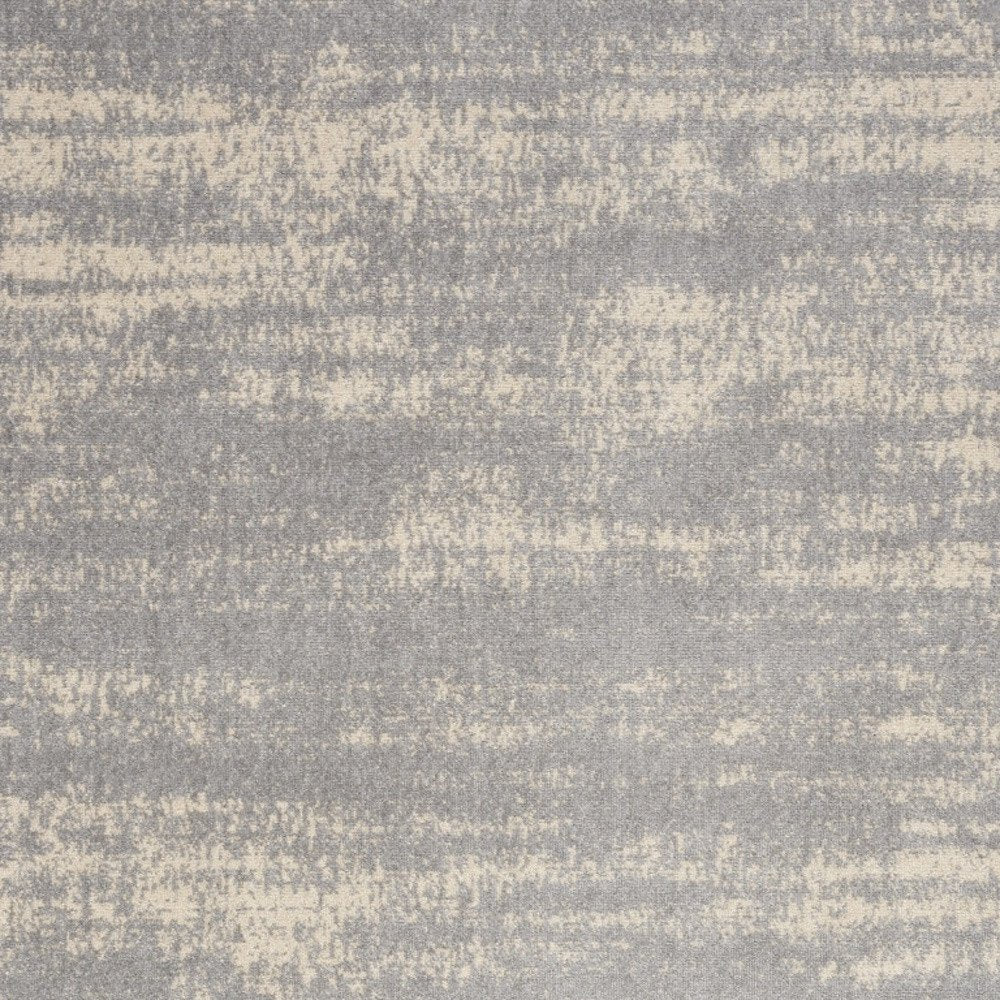 6' X 9' Gray And Beige Abstract Indoor Outdoor Area Rug HomeRoots