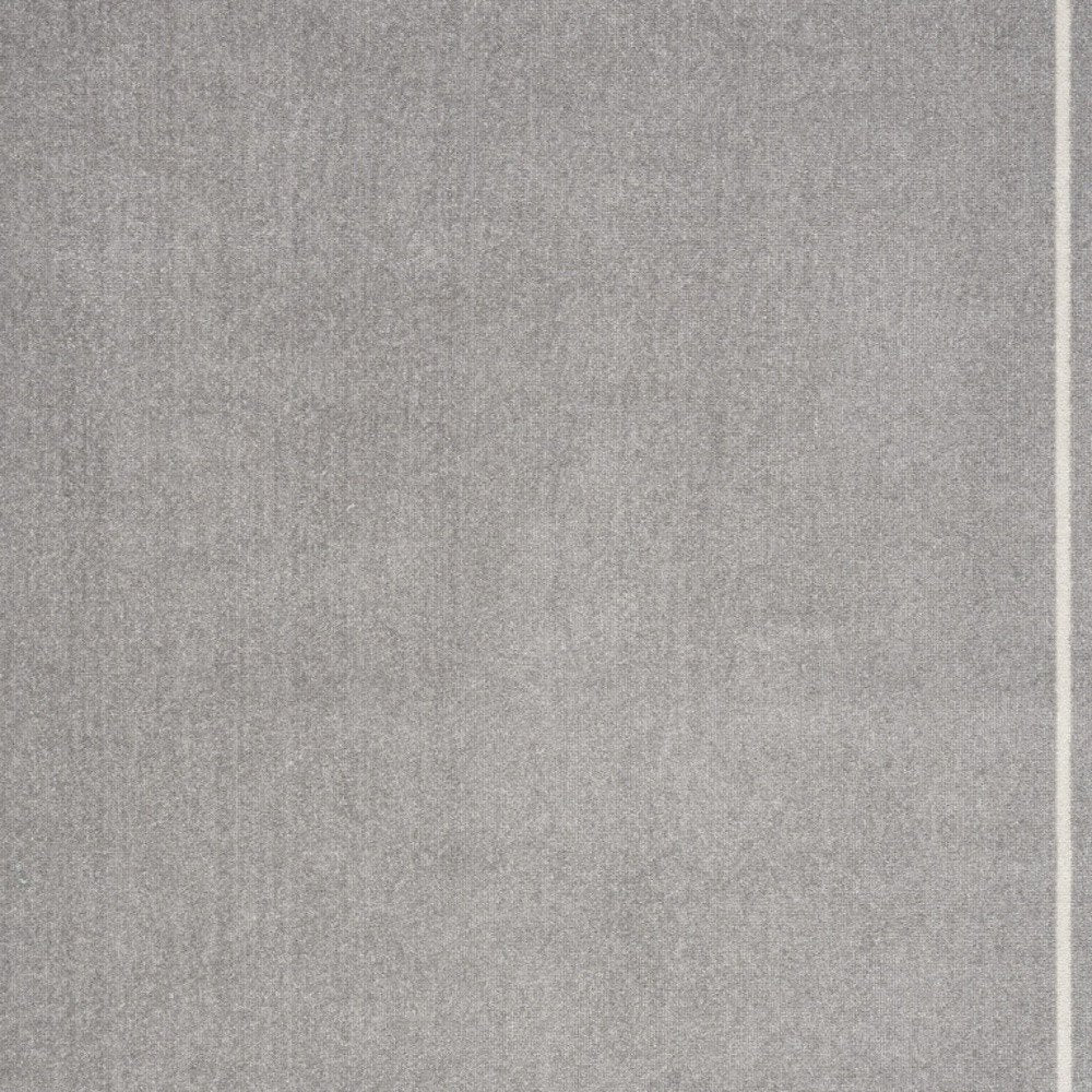 5' X 7' Gray And Ivory Indoor Outdoor Area Rug HomeRoots
