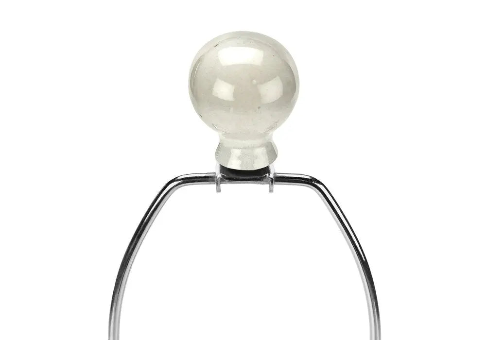 31" Cream Ceramic Geometric Table Lamp With Beige Drum Shade HomeRoots