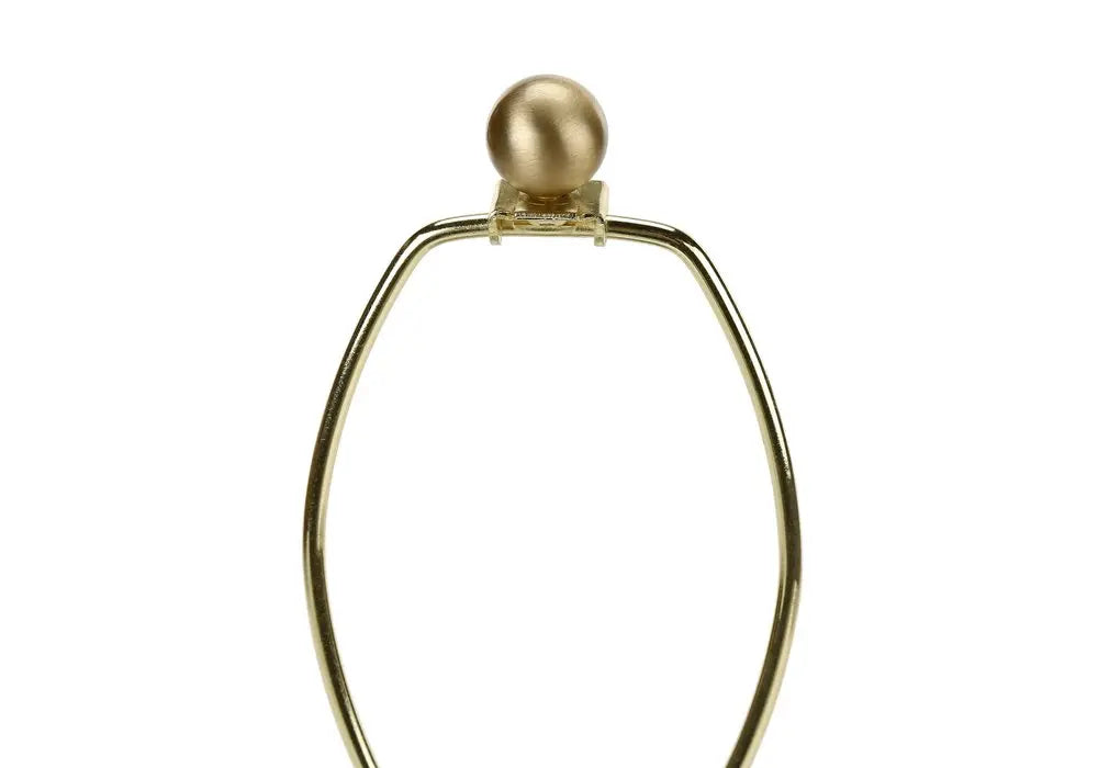 26" Gold and White Ceramic Urn Table Lamp With Cream Empire Shade HomeRoots