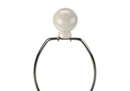 33" Ivory Ceramic Geometric Table Lamp With Cream Drum Shade HomeRoots