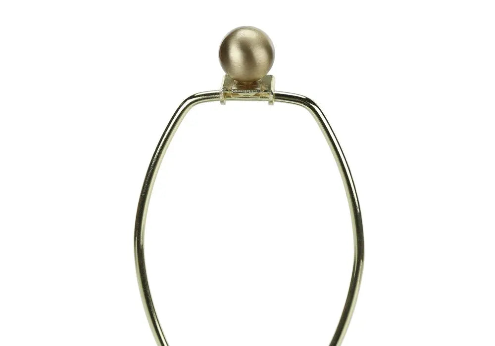 29" White Ceramic Geometric Table Lamp With Ivory Drum Shade HomeRoots