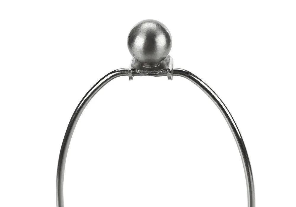 24" Blue and Silver Ceramic Round Table Lamp With Ivory Drum Shade HomeRoots