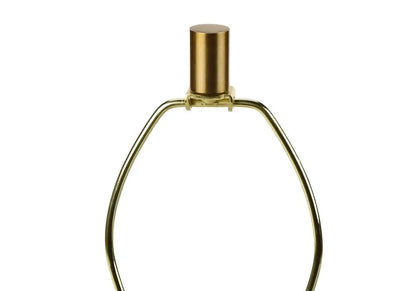 25" Black and Gold Concrete Cylinder Table Lamp With Black Drum Shade HomeRoots