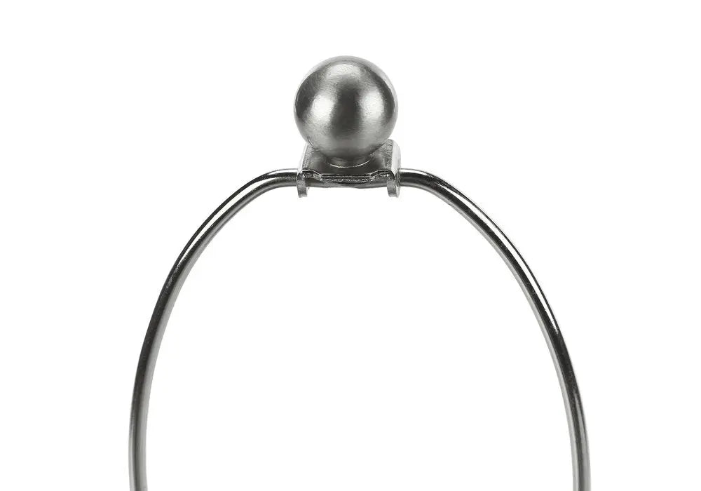 Set of Two 24" Silver Metal Candlestick USB Table Lamps With Gray Drum Shade HomeRoots