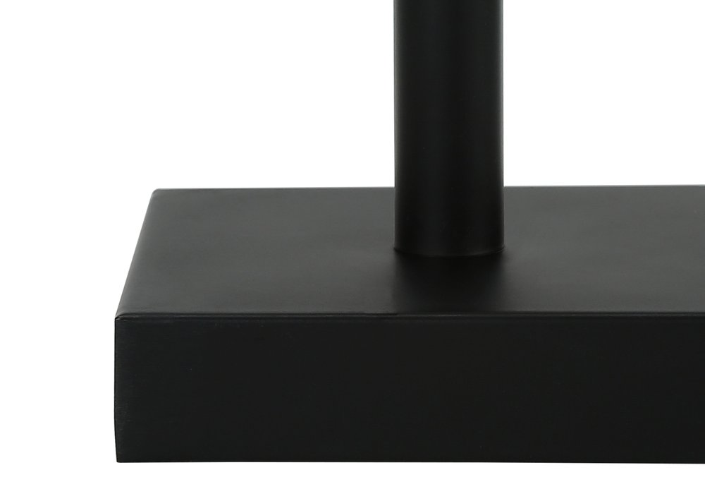 Set of Two 17" Black Metal Candlestick USB Table Lamps With Beige Drum Shade HomeRoots