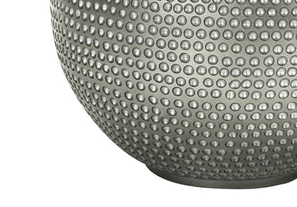 19" Gray Round Table Lamp With Ivory Drum Shade HomeRoots