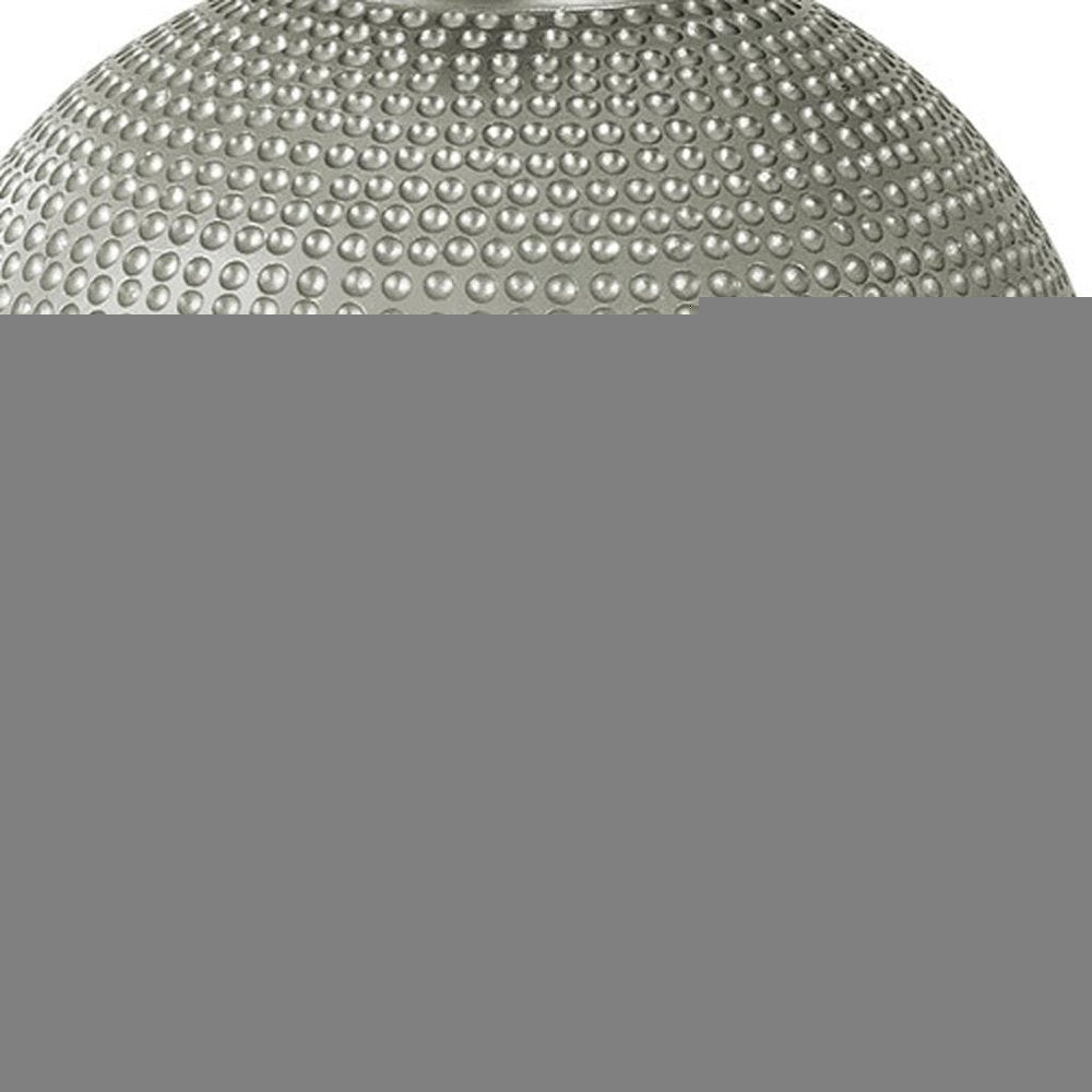 19" Gray Round Table Lamp With Ivory Drum Shade HomeRoots