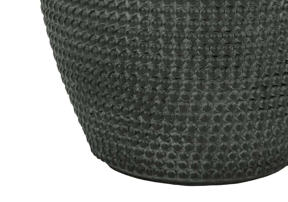 24" Black Round Table Lamp With Ivory Drum Shade HomeRoots