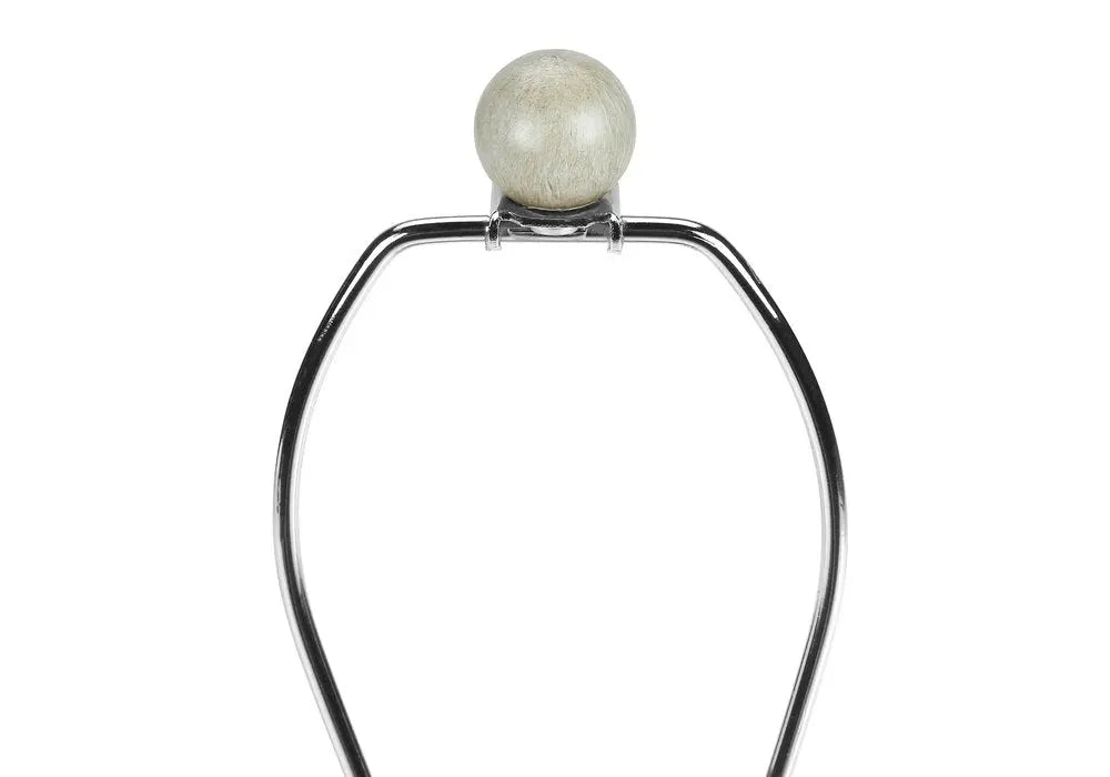 24" Beige Concrete Urn Table Lamp With Ivory Drum Shade HomeRoots