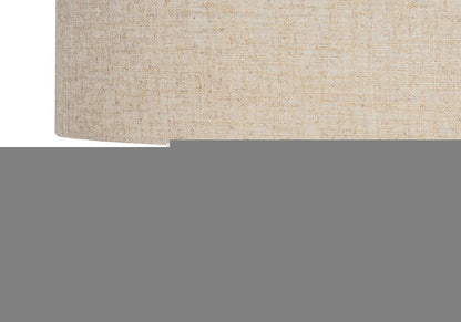 24" Gray Concrete Urn Table Lamp With Beige Drum Shade HomeRoots