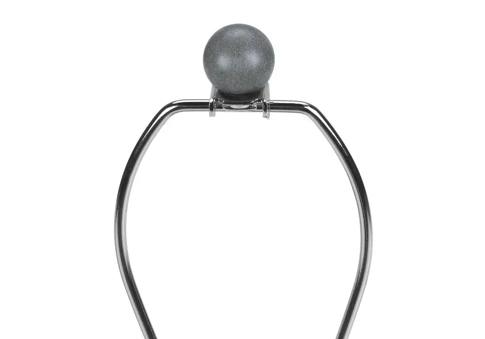 24" Gray Concrete Urn Table Lamp With Beige Drum Shade HomeRoots