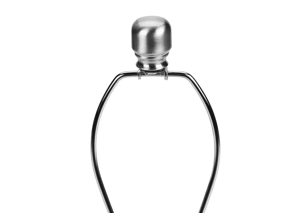 26" Cream Ceramic Urn Table Lamp With Cream Drum Shade HomeRoots